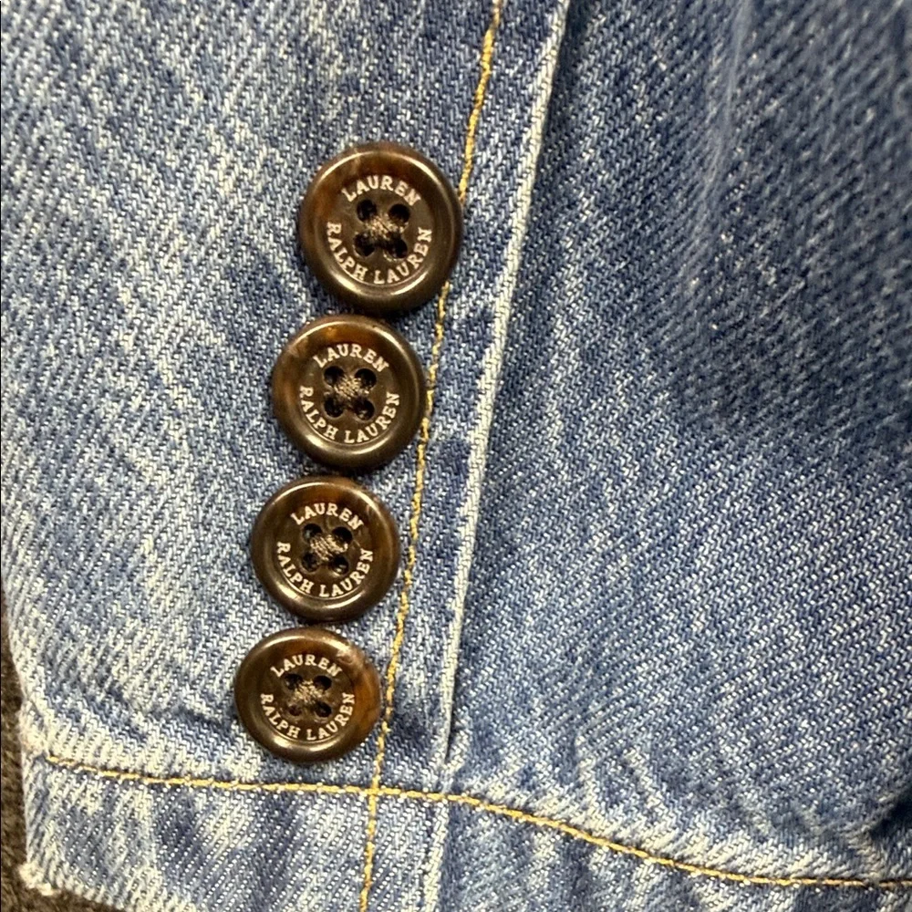 Ralph Lauren Classic Blue Denim Blazer - Picture 4 of 12